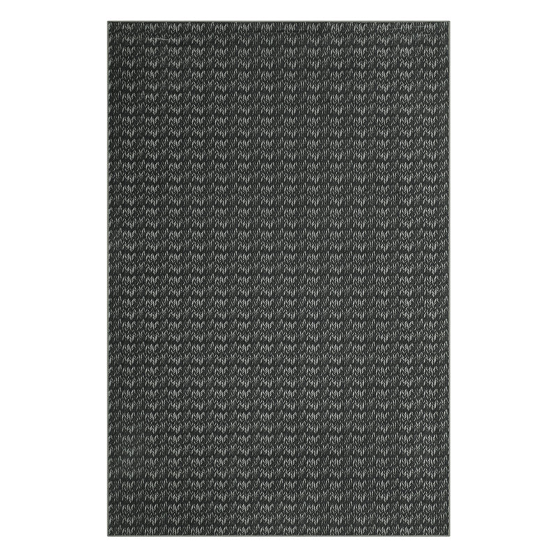 Braided Print Machine Washable Rug with Rubber Backing for Living Room Non-Slip Dining Room Rug Easy-Cleaning Floor Carpet for Bedroom