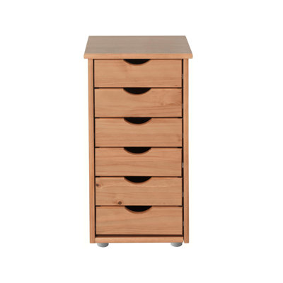 Rex Solid Wood 34 cm W Chest of 6 Drawers