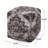 Square Shape Fabric Upholstered Pouf Ottoman