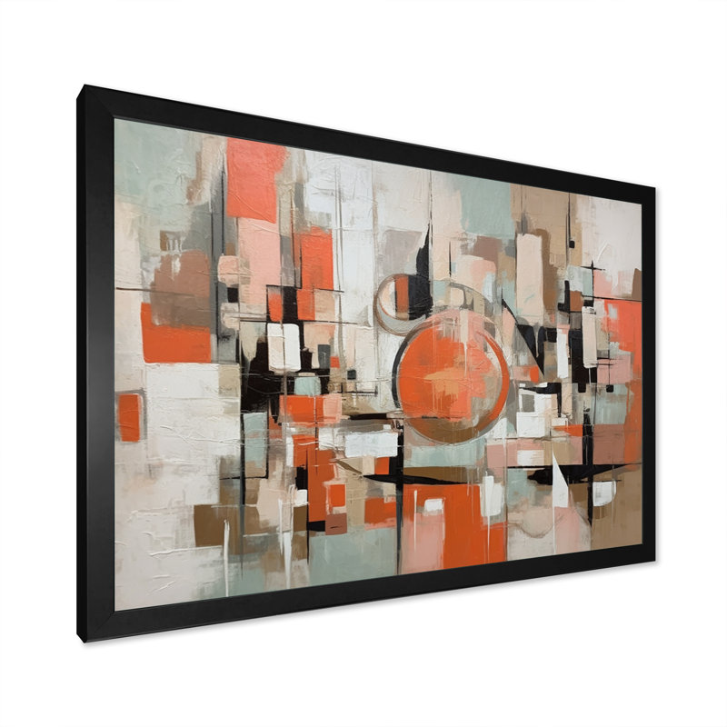 Modernist Expressions VI sur impression sur toile, Cadre photo noir, H 12 po x l 20 po x P 1 po