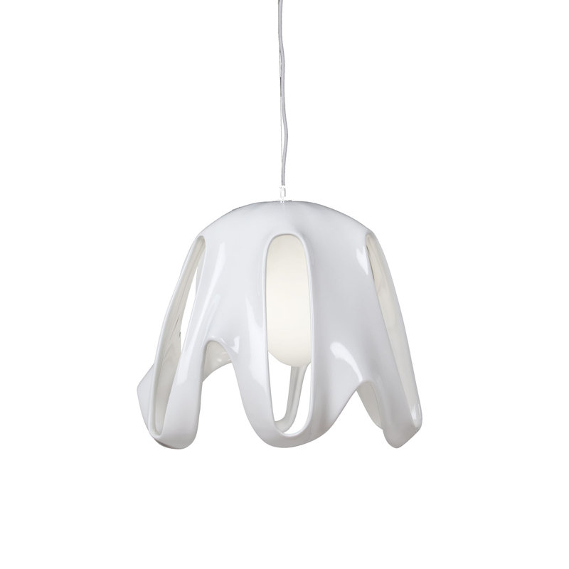Murrieta 1 - Light Unique/Statement Pendant, Gloss White