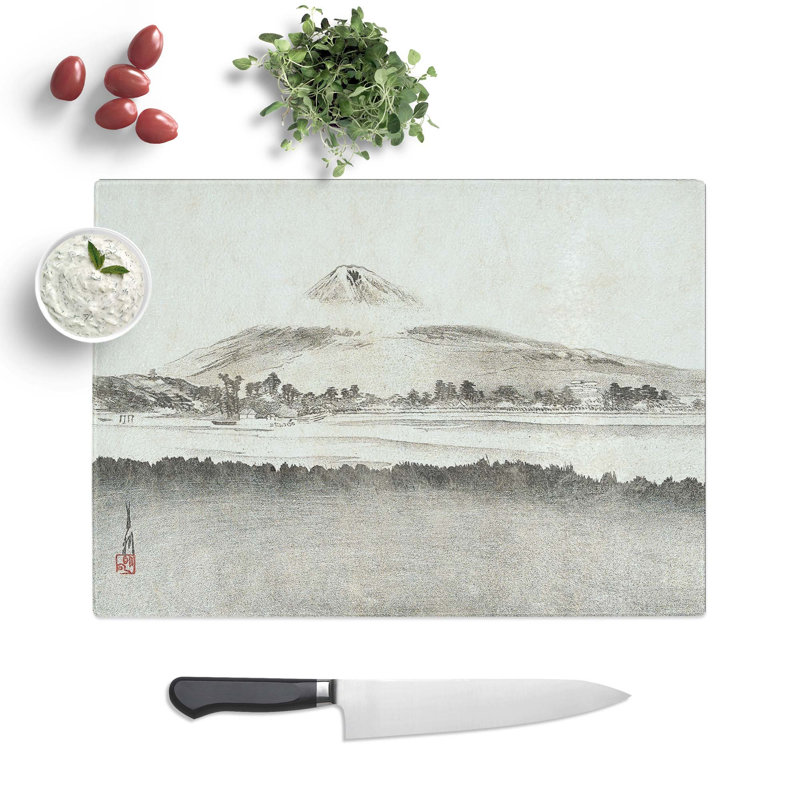 Glass Mountain Landscape by Ogata Gekko Chopping Board, 39 cm W x 28.5 cm L