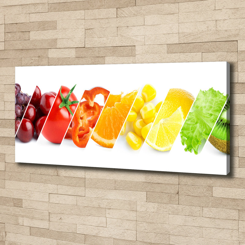 Fruits and Vegetables 1 Piece Wall Art on Canvas