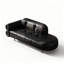 Chaise longue de style italien en bois massif, cuir et métal pour chambre et salon-834611084-834611314
