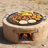 Matthew Round Steel Fire Pit Cooking Grill Grate - 40"-1906403304