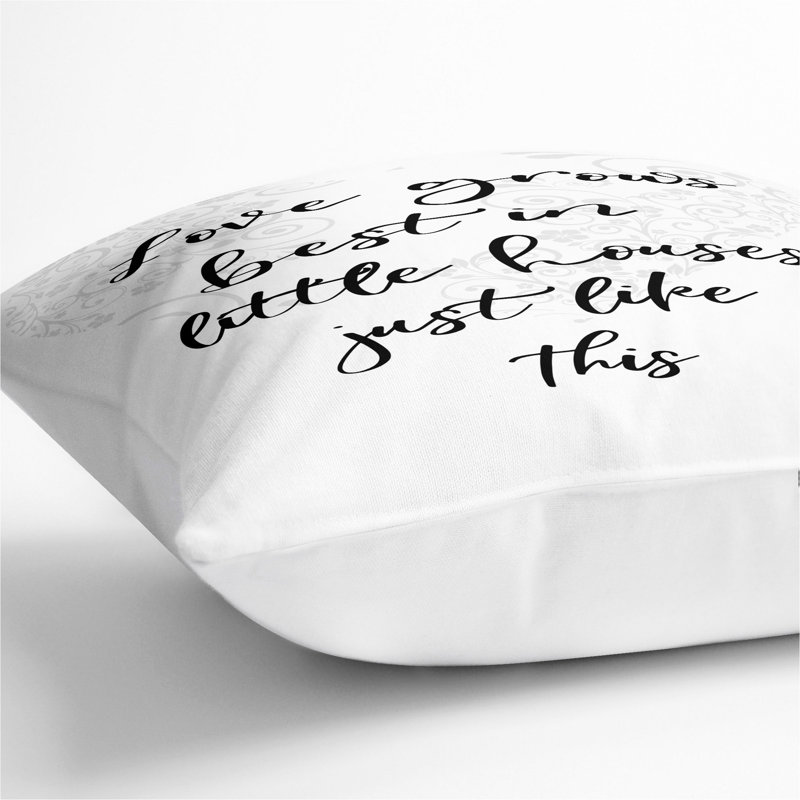 Square Cushion, White, 40cm H x 40cm W x 15cm D
