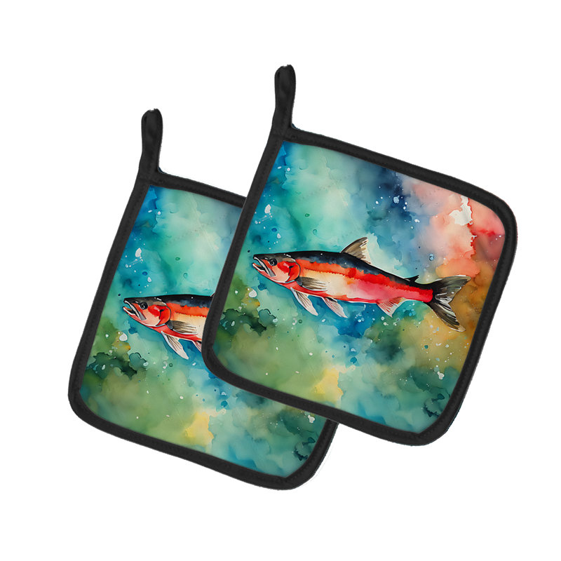 Caroline's Treasures Nautical Collection Polyester Potholder Set