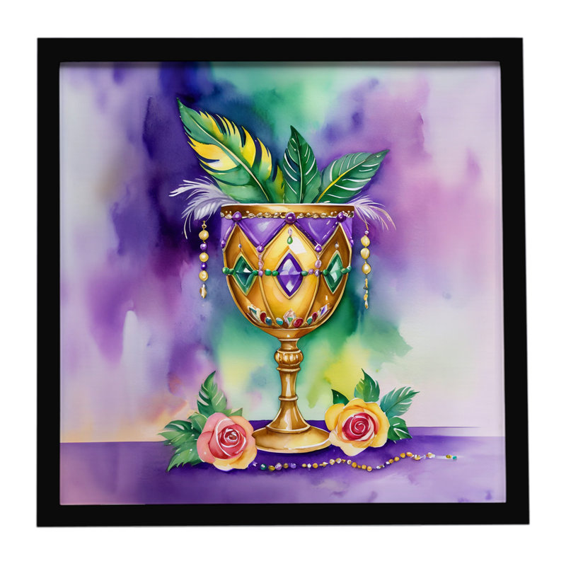 Impression sur métal encadrée Goblet Mardi Gras