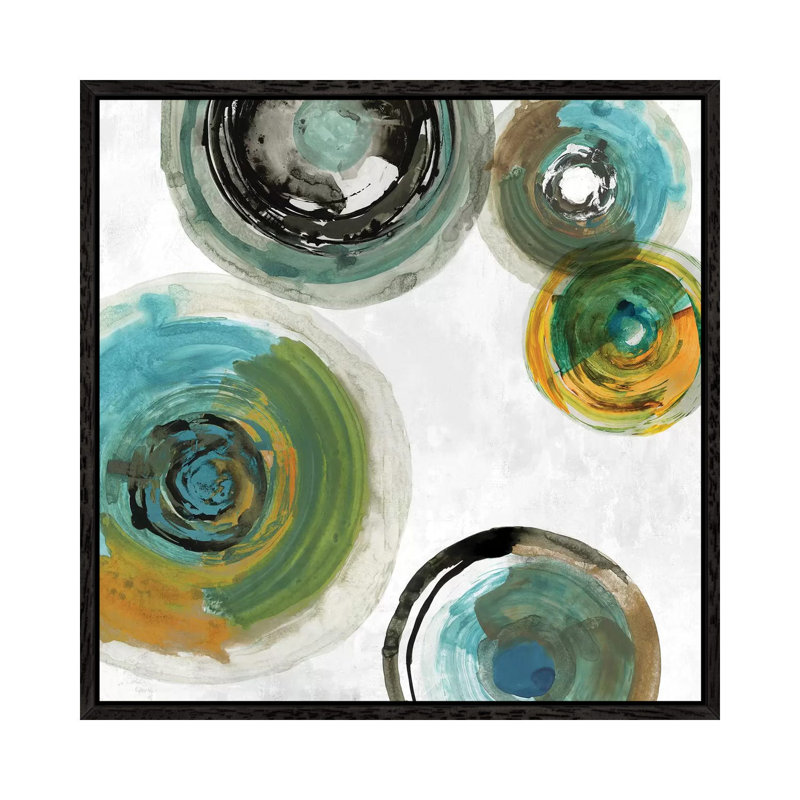 Spirals II by Tom Reeves - Gallery-Wrapped Canvas Giclée on Canvas, 45.72 cm H x 45.72 cm W, Black Framed