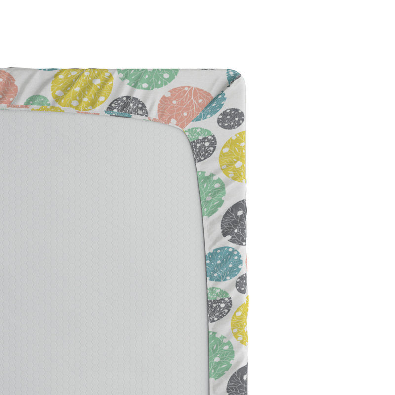 Microfiber Polka Dots Fitted Sheet, Multicolor Polka Dots, Full/Double Fitted Sheet