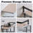 2+1 Tier Wall Mounted Floating Shelves Set Of 2, Rustic Wood Wall Shelf With Metal Frame, Extra Storage Rack With Tissue Rack & Towel Bar, White-306920203