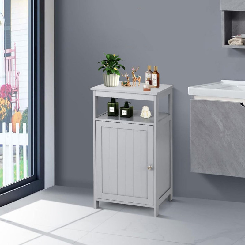Freestanding Bathroom Cabinet, Gray