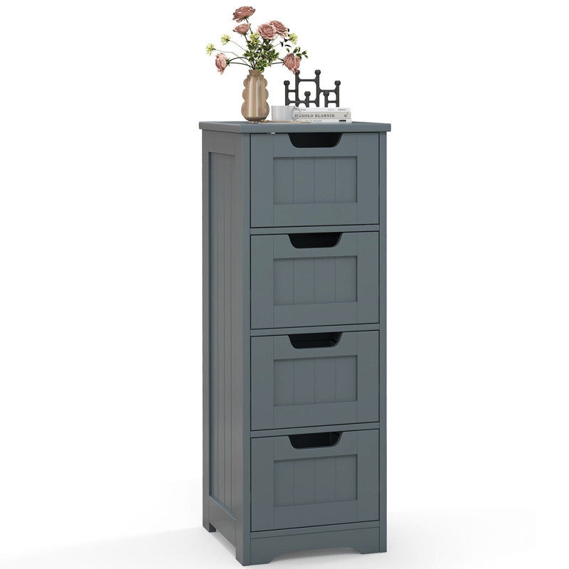 Malik Freestanding Bathroom Cabinet, Grey