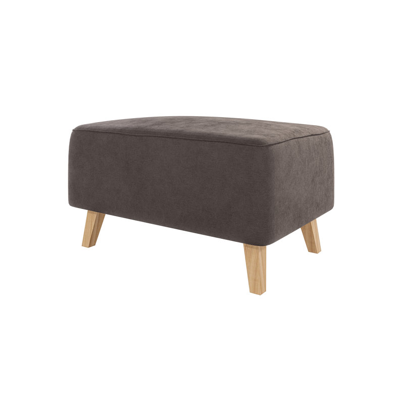  Scandinavian Footstool, Brown - Khaki