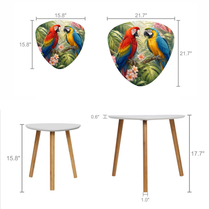 Ensemble de 2 tables basses gigognes Triangle