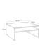 Table basse en noyer clair avec rangement supplémentaire, 35,4 po x 16,5 po x 35,4 po | Panneau de particules 100% mélaminé, design moderne | Parfait pour le salon, solution de mobilier élégant et fonctionnel-1577579807