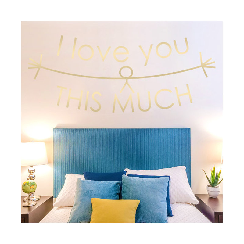 Non-Wall Damaging Wall Decal, Shiny Gold