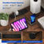 L-Shaped Gaming Desk Reversible Corner Computer Desk W/ LED Strip-1211855976