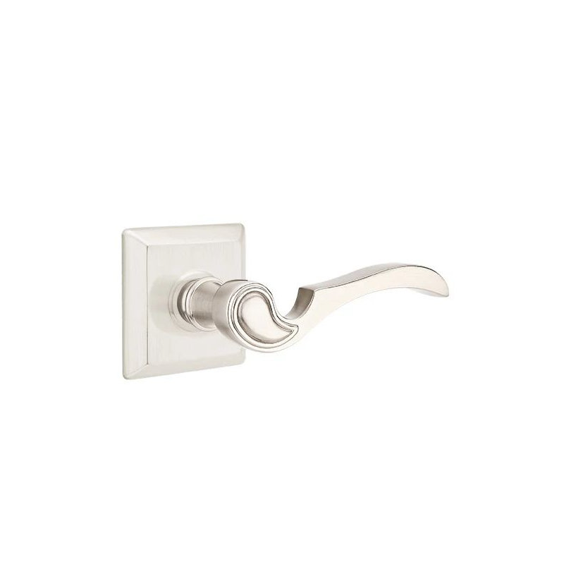 Passage Door Lever with Square Rosette