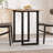 Dining Table O-Frame Solid Wood Pine And Steel-691036546