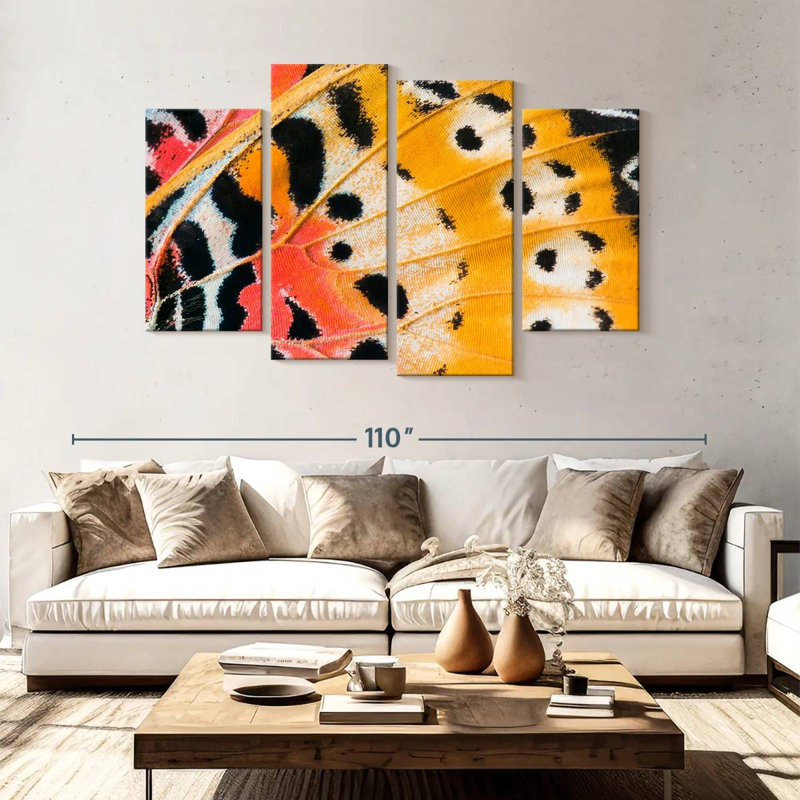 Brampt Butterfly Wing, 54'' H x 84'' W
