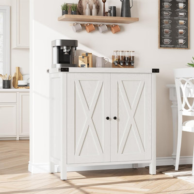 Buffet Cabinet Farmhouse Storage Cabinet With Doors And Shelves, Buffets And Sideboards Entryway Cabinet With Storage Accent Console Cabinet For Livin -  Breakwater Bay, 360377AD28F14A4C9321FB247FA47D58