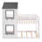 Hruni Kids Twin Over Twin Bunk Bed-1301831521
