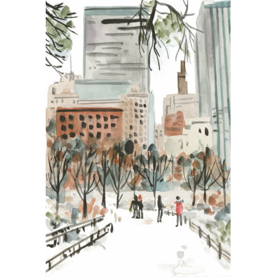 Winter Road I by Melissa Wang - Wrapped Canvas Print
