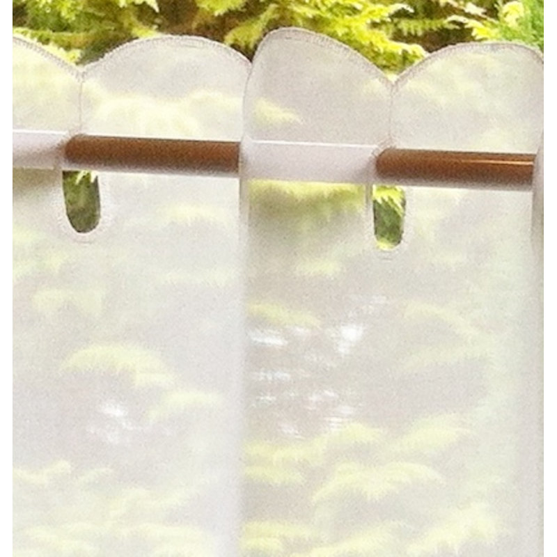 Anakie Semi Sheer Curtain Single Panel, 149 W x 45 D cm