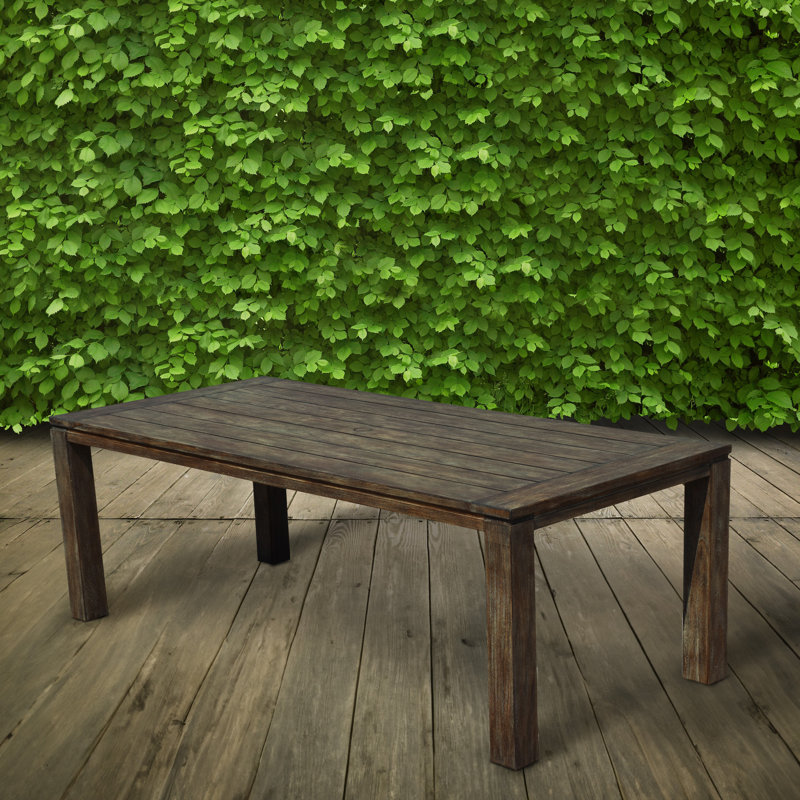 Table de salle à manger Mervin, Taupe, H 39,39 po x L 86,61 po x H 29,92 po