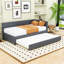 Linen Upholstered Daybed with Trundle-297341504-297341507