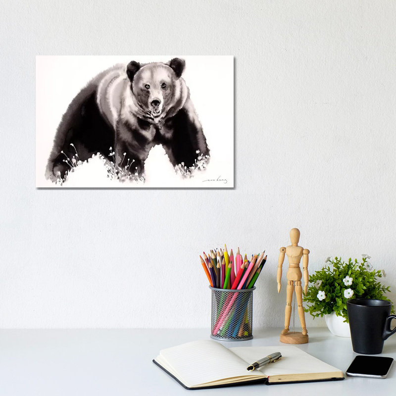 Brown Bear by Soo Beng Lim - Wrapped Canvas Gallery-Wrapped Canvas Giclée, 30.48 cm H x 45.72 cm W
