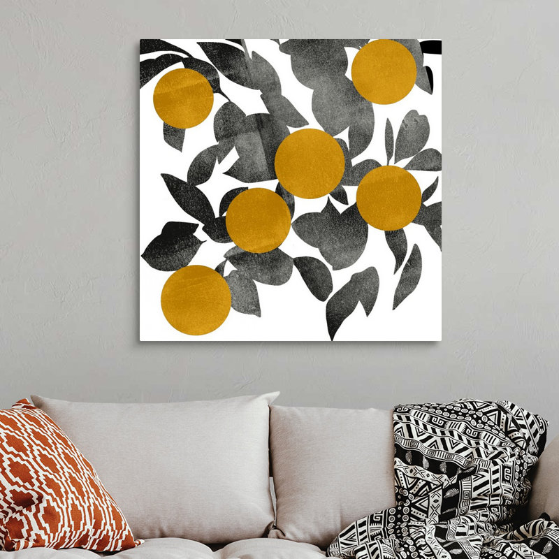 Art mural sur toile Shadow Branch IV, Toile tendue, H 36 po x l 36 po