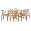 Set Of 2 Solid Oak Dining Chairs