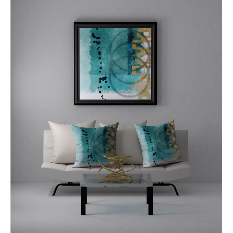 Coussin décoratif carré courtois supersonique, 24 po x 24 po