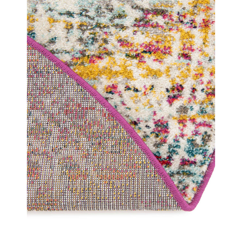 Tapis oriental multicolore Robinne, Ovale 7 pi 1 po x 10 pi