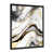 Impression noire sur toile encadrée sélectionné