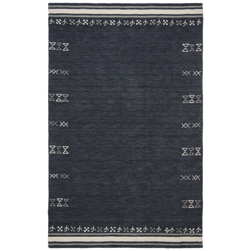 Himalaya Hand Loomed Wool Southwestern Area Rug, Rectangle 10' x 14'