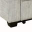 Canapé-lit convertible 61,6 po en chenille convertible moderne avec dossier réglable, 2 coussins, porte-gobelets, ports USB pour le salon, appartement, gris-blanc