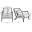 Chaise d'appoint Mid-Century moderne avec structure en bois, chaises de salon rembourrées avec coussin de taille, fauteuil de lecture pour véranda de chambre à coucher-290628135-270559288-270559291