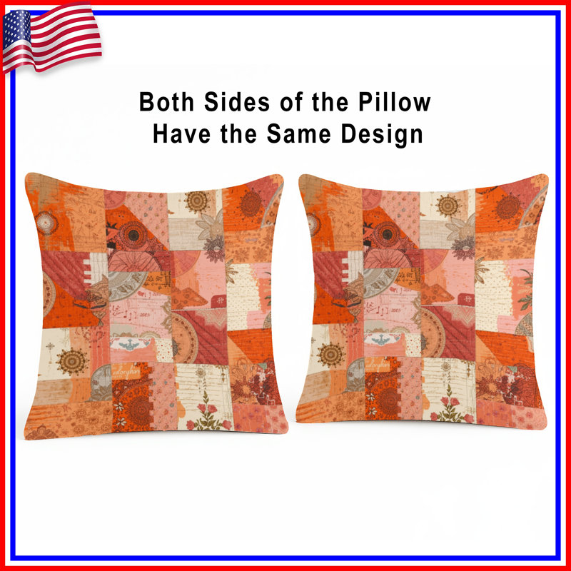 Coussins Bohemian, 18 x 18 pouces