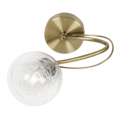 Tabia Clear Glass Semi Flush Mount