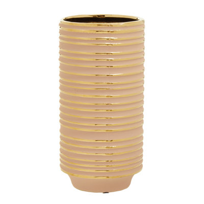 Bryker Pink Stoneware Table Vase