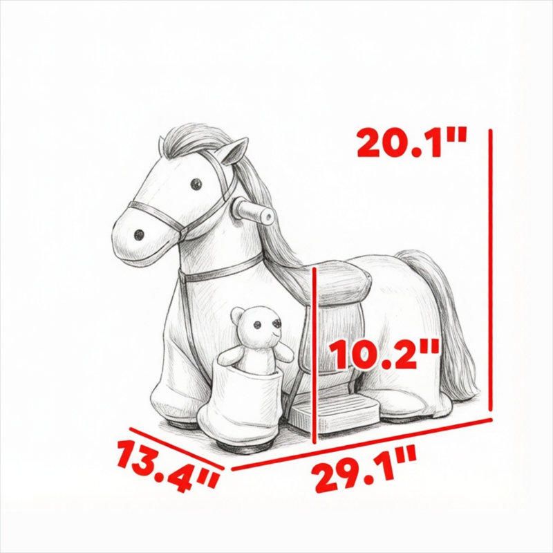 Les produits pour bébé doux et moelleux pour bébé roulent, combinant un siège bas de 10,2 po, une structure en métal et un poney à piles gris de 6 V
