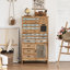 Armoire de rangement rustique en bois à 23 tiroirs avec tableau noir, coffre de ferme pour le salon de la chambre à coucher, l 30,3 po x P 12,5 po x H 51,1 po