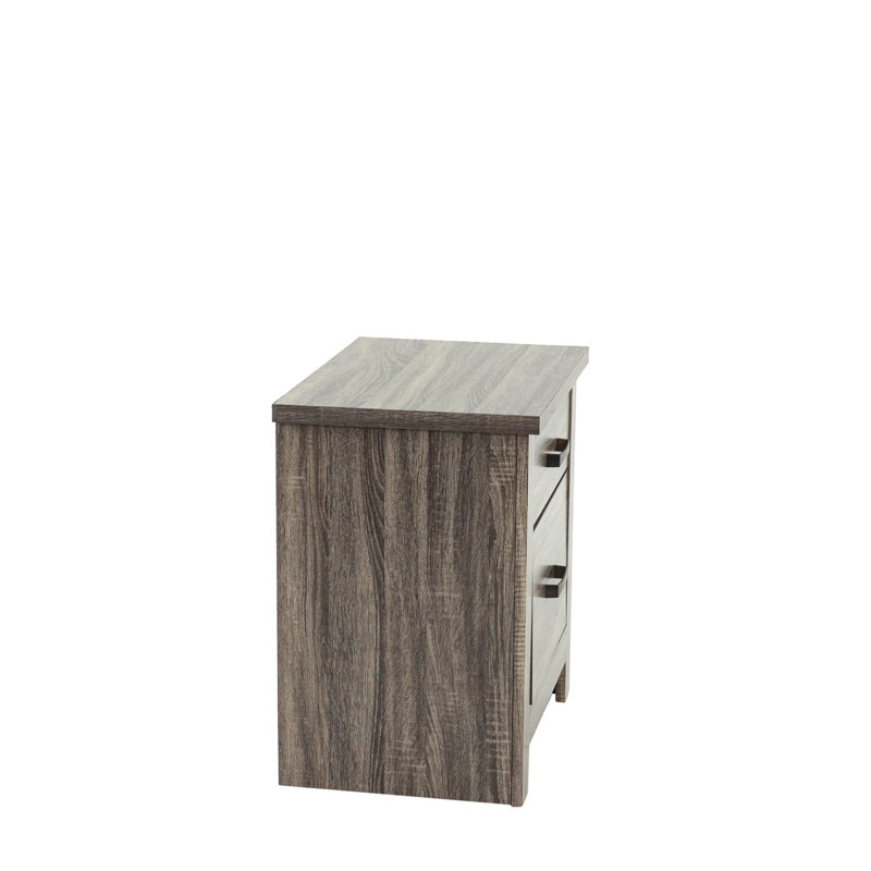 Table de chevet en chêne gris