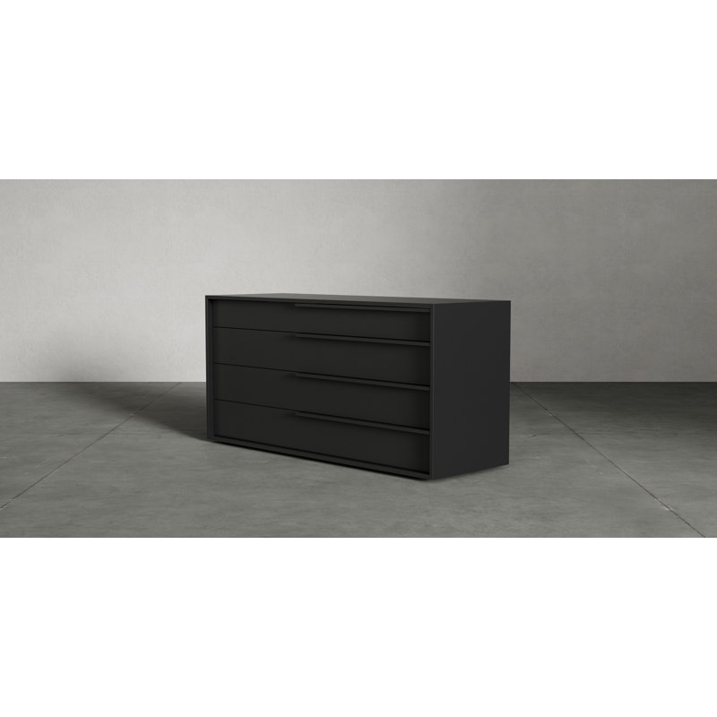 Jane 4 Drawer Dresser, Dark Brown (Wenge)