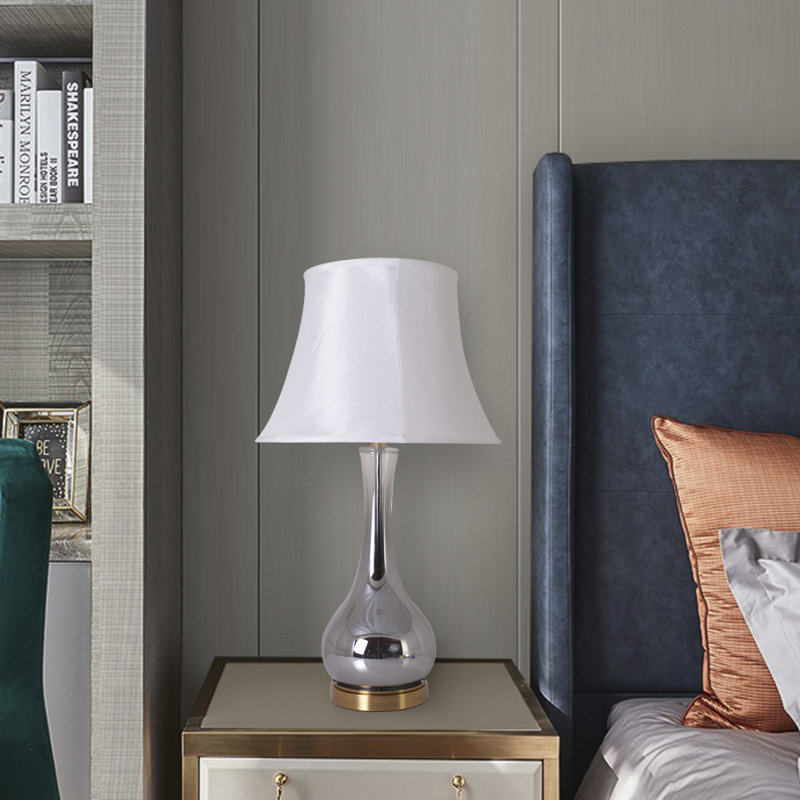 Table Lamp, Chrome Gray Ombre