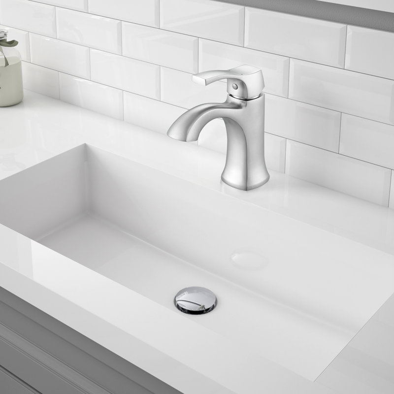 Robinet de salle de bain Morgan, Nickel brossé