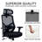 Ergonomic Executive Office Desk Chair with Adjustable Headrest High Back with Adjustable Lumbar